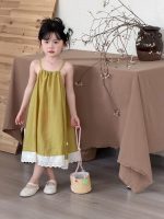 【90-140cm】ワンピース 女の子 レース 切り替え - 画像 (4)