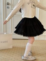 【100-170cm】ミニスカート 女の子 スウィート レース フリルたっぷり - 画像 (3)