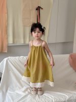 【90-140cm】ワンピース 女の子 レース 切り替え - 画像 (6)