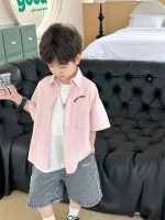 【90-140cm】半袖 シャツ 男の子 刺繍 シンプル お出かけに - 画像 (5)
