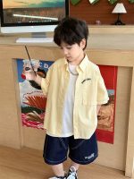 【90-140cm】半袖 シャツ 男の子 刺繍 シンプル お出かけに - 画像 (3)