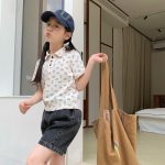 【80-130cm】半袖Ｔシャツ 女の子 POLOネック かわいい - 画像 (4)