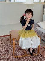【90-140cm】半袖Ｔシャツ 女の子 ドット柄 バックレス - 画像 (6)
