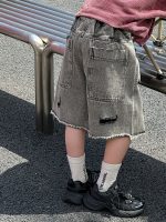 【90-150cm】ショートパンツ 男の子 ダメージジーンズ レトロ - 画像 (6)