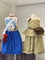 【80-130cm】ベストorパンツ 女の子 フリル ウエストゴム - 画像 (3)
