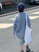 【90-130cm】シャツorショートパンツ 男の子 チェック柄 クール - 画像 (3)