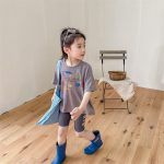 【80-130cm】半袖Ｔシャツ 女の子 プリント カートゥーン - 画像 (5)
