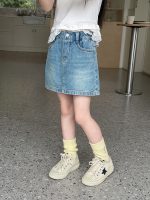 【100-170cm】デニムスカート 女の子 おしゃれ 定番 カジュアル - 画像 (4)