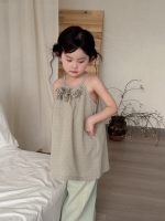 【90-140cm】ワンピース 女の子 フラワー チェック柄 おしゃれ - 画像 (3)