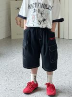 【90-160cm】ショートパンツ 男の子 ポケット付き カーゴパンツ - 画像 (5)