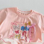 【73-120cm】半袖Ｔシャツ ベビー チュール フリル プリント - 画像 (4)