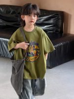 【100-150cm】Tシャツ 夏新作 プリント カジュアル - 画像 (3)