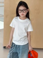 【100-170cm】半袖Ｔシャツ 女の子 無地 コーデの主役に - 画像 (6)