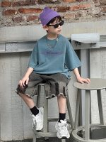 【90-150cm】半袖Ｔシャツorショートパンツ 男の子 デニム レトロ - 画像 (6)