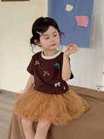 【80-140cm】半袖Ｔシャツ 女の子 リボン スウィート - 画像 (2)
