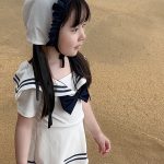 【90-140cm】水着 セーラー かわいい スイムウェア