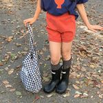 【80-130cm】ショートパンツ 女の子 ハイウエスト スポーツ - 画像 (4)