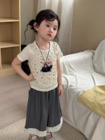 【90-140cm】キャミソール+半袖Ｔシャツ 女の子 花柄 合わせやすい - 画像 (5)