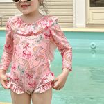 【80-135cm】水着 キュート 長袖 スイムウェア - 画像 (7)