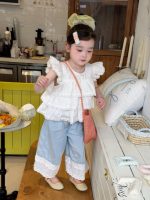 【90-150cm】トップスorパンツorセットアップ 女の子 フリル シンプル - 画像 (6)