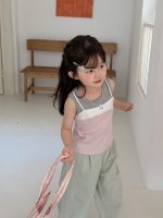 【90-140cm】ベスト 女の子 切り替え 配色 おしゃれ - 画像 (6)