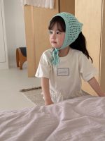 【90-140cm】半袖Ｔシャツ 女の子 フリル アップリケ - 画像 (3)