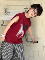【100-160cm】ノースリーブTシャツ 夏 キッズ ペガサスプリント デイリーカジュアル - 画像 (5)