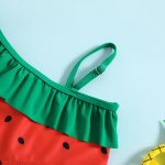 【80-130cm】水着 フルーツ柄フリル かわいい スイムウェア - 画像 (7)