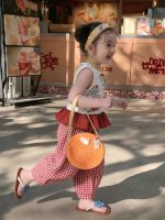 【90-150cm】ベスト 女の子 カートゥーン 落青き フリル - 画像 (3)