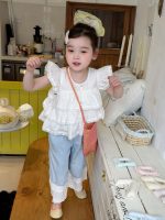 【90-150cm】トップスorパンツorセットアップ 女の子 フリル シンプル - 画像 (5)