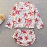 【100-140cm】水着 フリル 長袖 ファッション スイムウェア - 画像 (10)