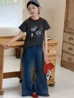 【90-150cm】半袖Ｔシャツ 女の子 カートゥーン プリント トレンド - 画像 (4)