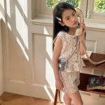 【80-130cm】セットアップ 女の子 花柄 フリル ニット - 画像 (3)