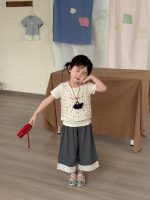 【90-140cm】キャミソール+半袖Ｔシャツ 女の子 花柄 合わせやすい - 画像 (2)