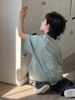 【100-160cm】Tシャツ 半袖 個性派刺繍 オーバーサイズ こだわりの1枚 - 画像 (5)