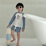 【85-135cm】水着 ロングスリーブ セパレート スイムウェア - 画像 (9)