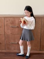 【100-170cm】シャツ 女の子 フリル ナチュラル 通園・お出かけに - 画像 (3)