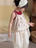【90-140cm】トップス 女の子 花柄 2点セット 韓国風 - 画像 (3)