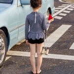 【90-140cm】水着 フリル リボン付き かわいい スイムウェア - 画像 (17)