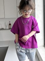 【90-130cm】半袖Ｔシャツ 男の子 無地 ゆったり - 画像 (3)
