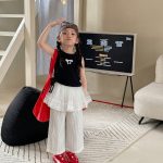 【90-140cm】ベスト 女の子 リボン おしゃれ 合わせやすい - 画像 (3)