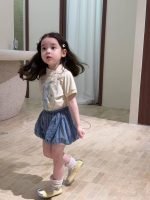 【80-130cm】半袖Ｔシャツorパンツ 女の子 フリル チェック柄 おしゃれ - 画像 (5)
