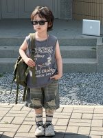 【90-150cm】ベストorショートパンツ 男の子 クール ストリート風 - 画像 (3)