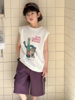 【100-160cm】ノースリーブTシャツ キッズ かわいいカートゥーン柄  動きやすさ抜群 - 画像 (6)