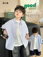 【90-120cm】シャツ 男の子 ストライプ ルーズ ファッション - 画像 (2)