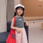 【90-140cm】ベスト 女の子 リボン おしゃれ 合わせやすい - 画像 (5)