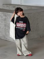 【100-160cm】Tシャツ 半袖 レトロ プリント ゆったり - 画像 (5)