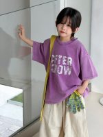 【100-150cm】Tシャツ 夏新作 半袖 ラウンドネック カジュアル - 画像 (2)