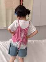 【90-140cm】トップス 女の子 2点セット レースフリル - 画像 (6)