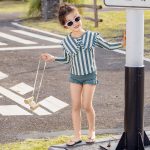 【90-140cm】水着 ストライプ フリル おしゃれ - 画像 (15)
